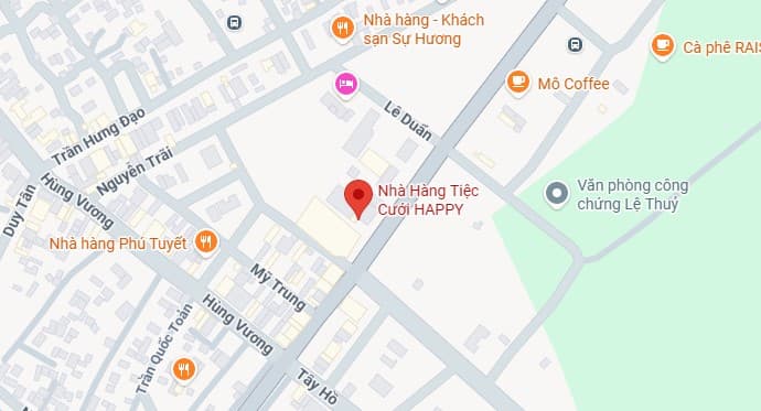 Bản đồ địa điểm cưới